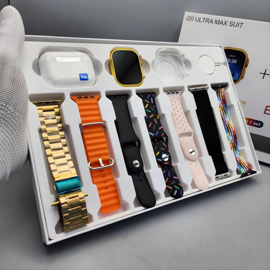 I20 Ultra Max Suit Smart Watch (10 In 1 Set) With Quality Earbuds – Lowest Price In Pakistan product view 3