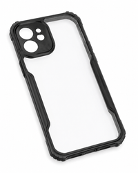 RZANTS iPhone 12 NFC Protective Anti Shock Case Clear - BLACK — product-only white-background image 2