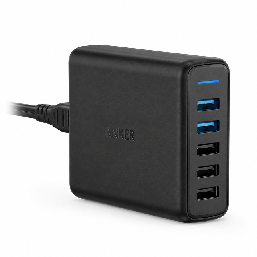 Anker PowerPort Speed 5 with Dual Quick Charge 3.0 - Black - A2054L11 product view 2