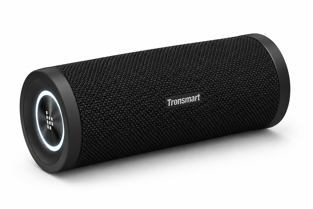 Tronsmart T6 Pro 45W Portable Speaker Bluetooth 5.0 Built-in Power Bank IPX6 Waterproof Type-C 24 Hours Playtime - Black — product-only white-background image 1