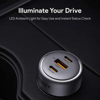 Aukey Pathfinder Mix 3 66W Fast Charging Car Charger - CC-P1