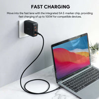 Aukey Circlet Blink 100W Silicone USB-C to USB-C Cable 1.8m - CB-SCC102